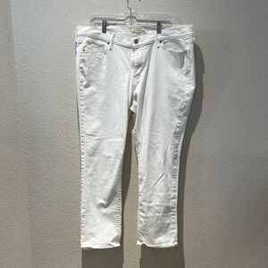 Levi’s Classic White Denim Jeans Straight Size 18W